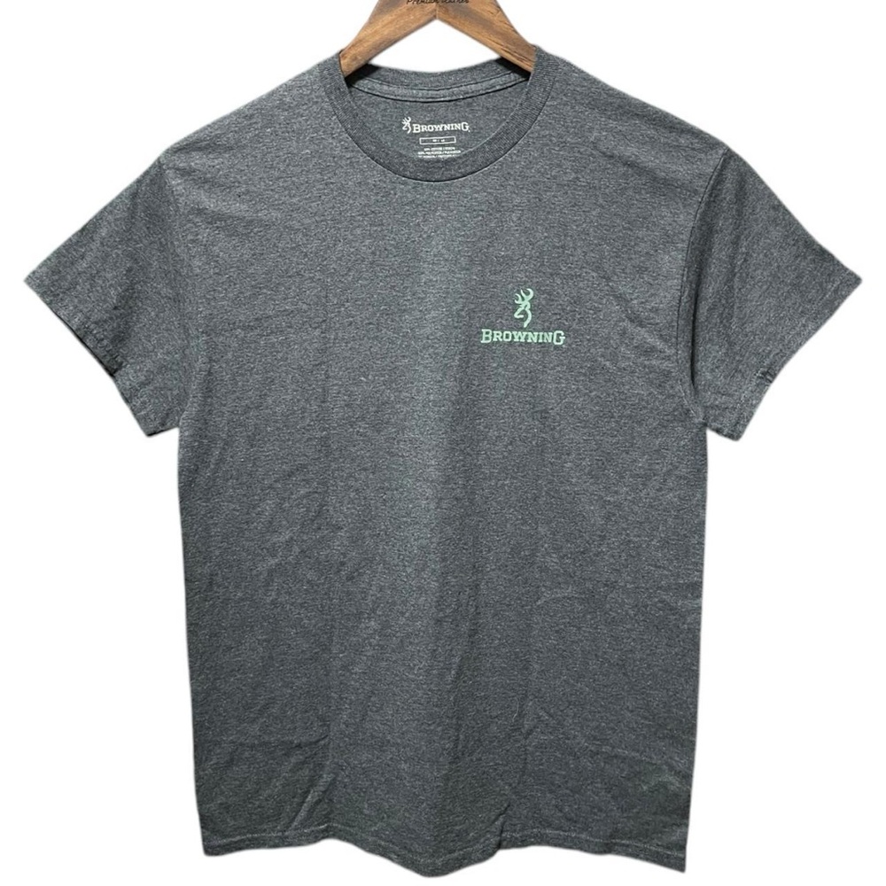 browning hunting gun bow short sleeve crewneck casual graphic country T-shirt